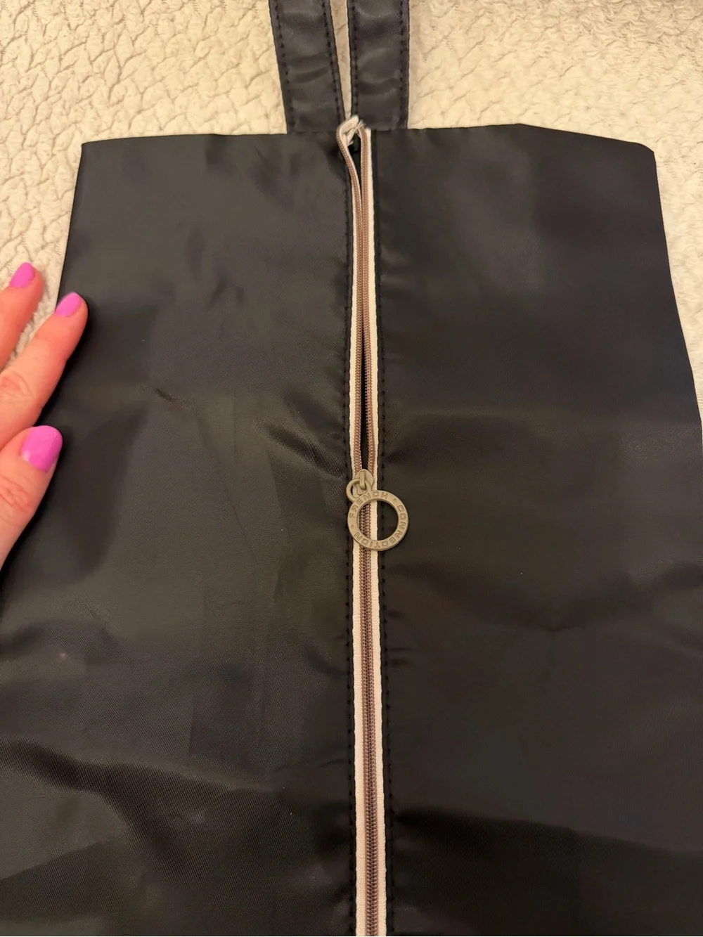 French Connection Black Travel Organizer Pouch